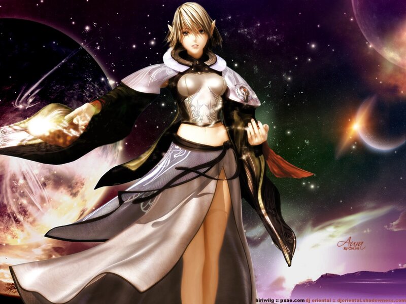 elf mage in space