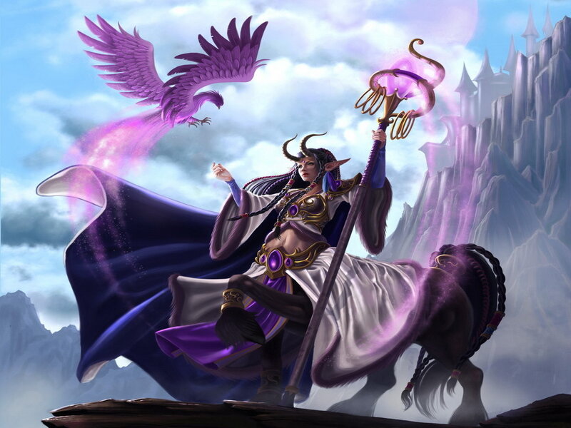 Elf Mage on Horse