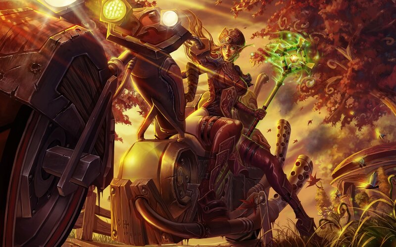 Elf Mage on Mechanical Mount