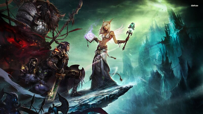Elf Mage with Allies