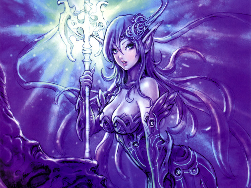 elf mage with staff