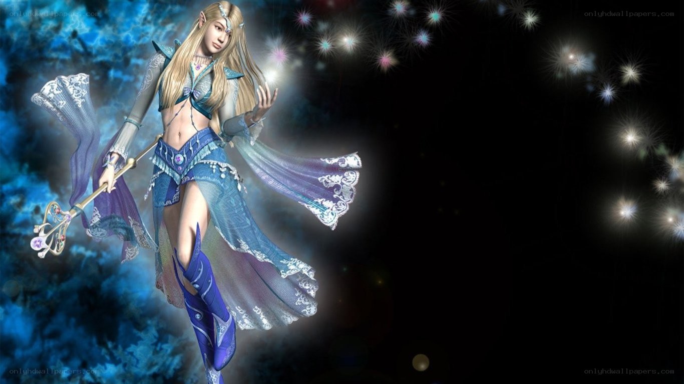 elf mage with staff