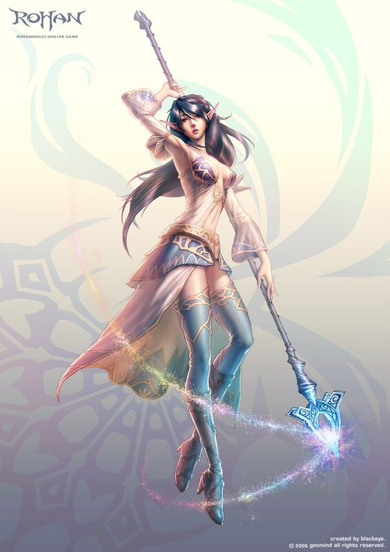 elf mage with staff
