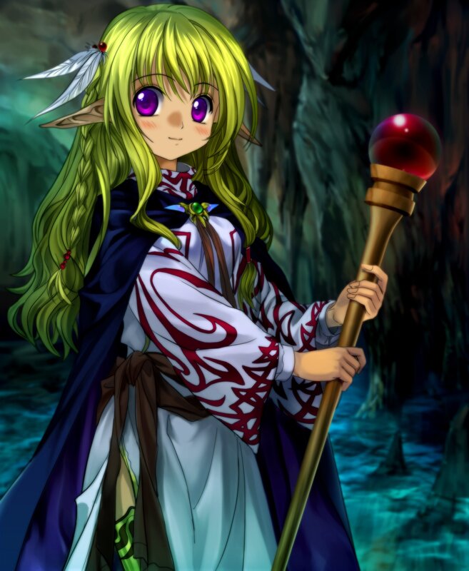 elf mage with staff