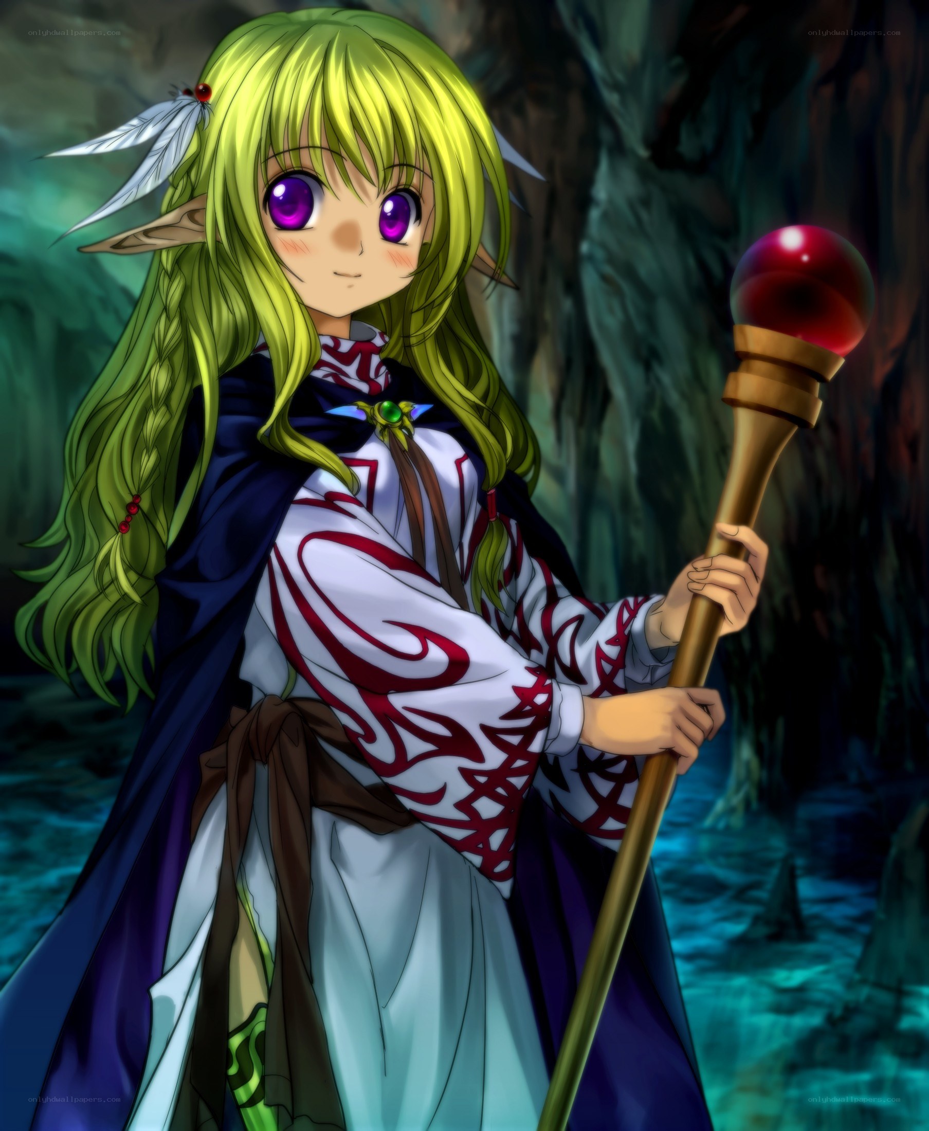 elf mage with staff