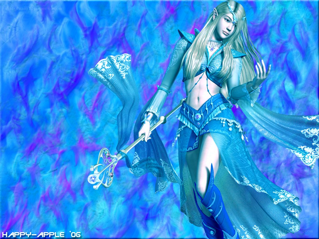 elf mage with staff