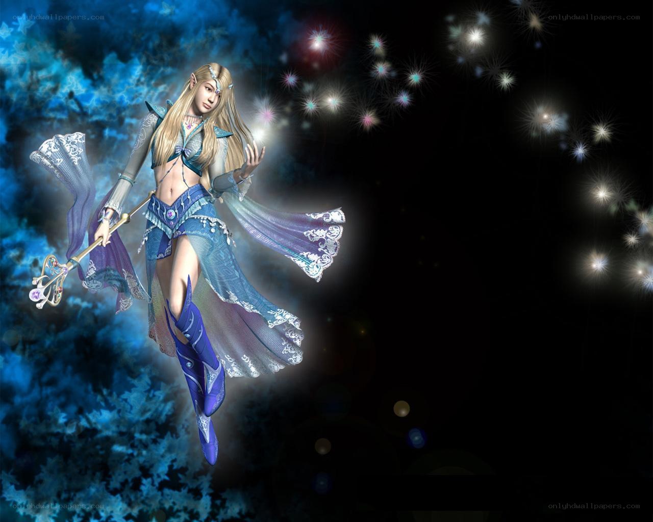 elf mage with staff