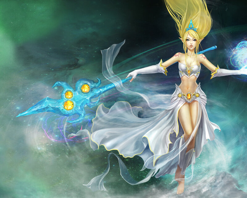 elf mage with staff