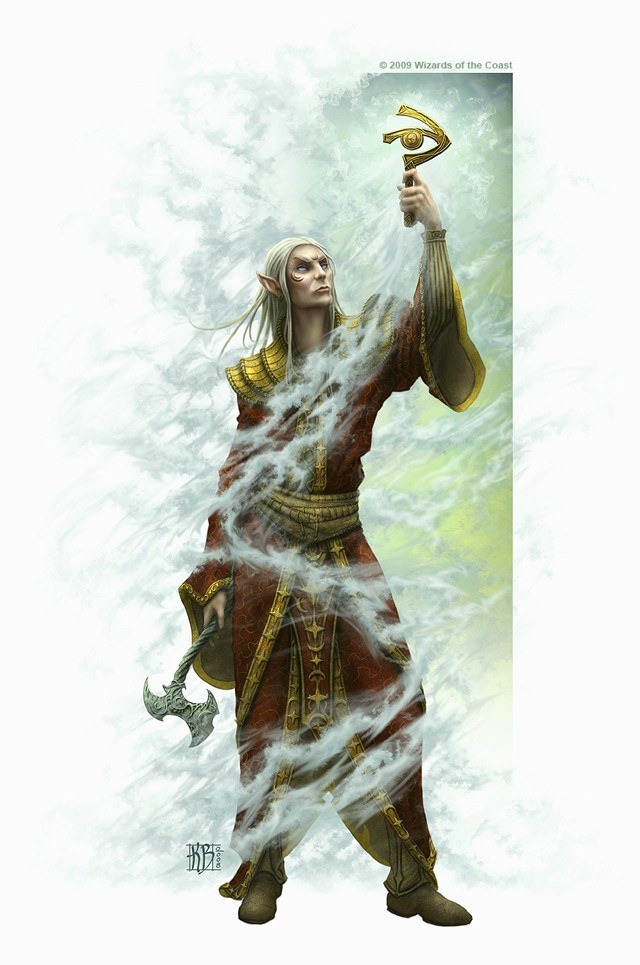 elf mage with staff
