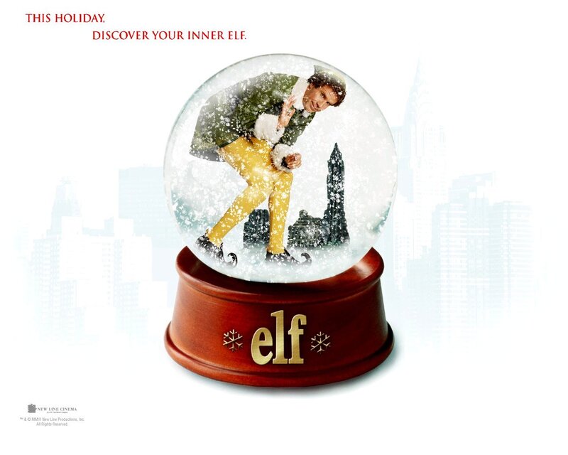 Elf movie snow globe