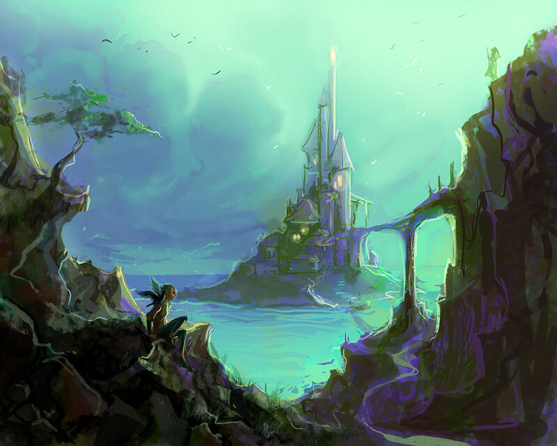 Elf on a Cliff