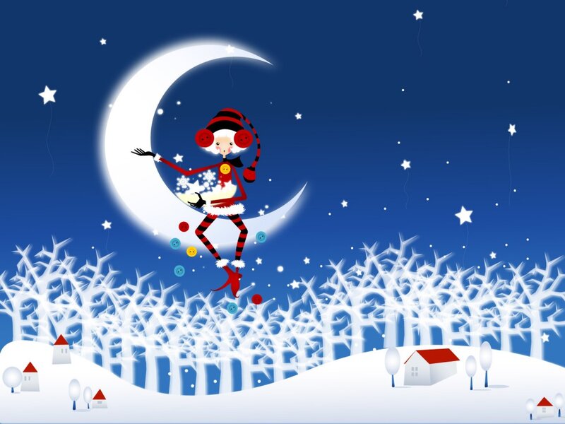 Elf on Crescent Moon