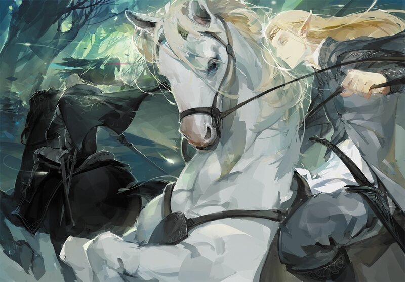 Elf on White Horse