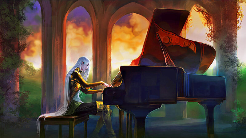 Elf Playing Piano