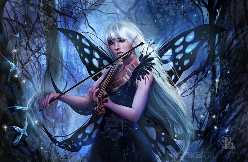 Elf Playing Violin
