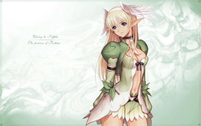 Elf Princess Character — Green