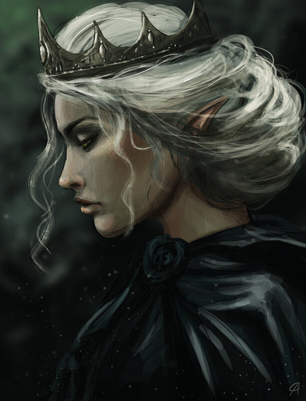 Elf Queen in Profile
