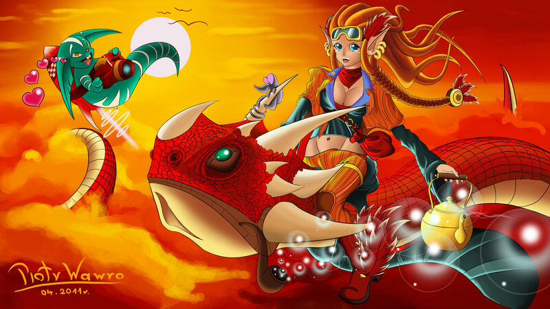 Elf Rider on Dragon