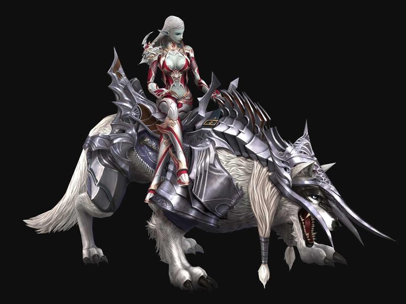 Elf Rider on Wolf