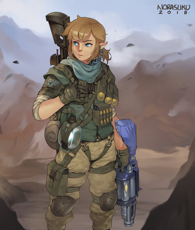 Elf Soldier in Desert