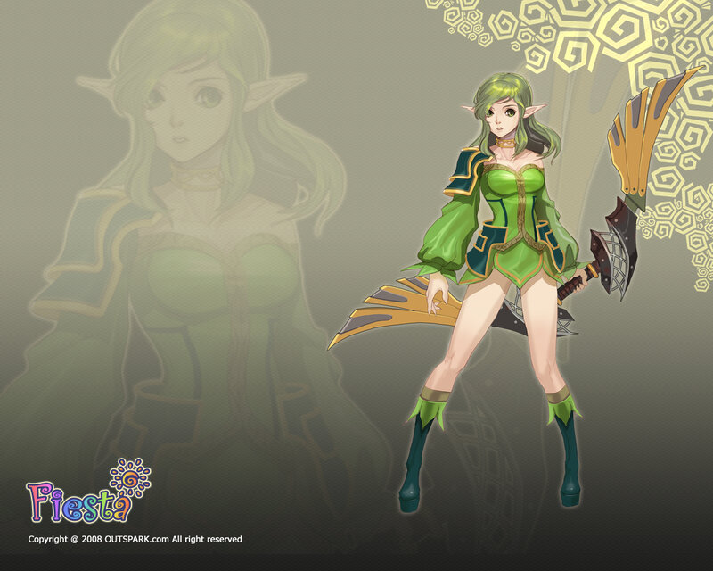 elf warrior character art