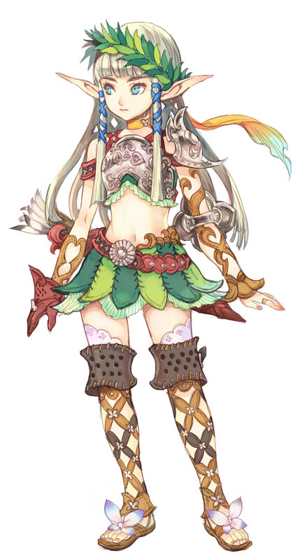 elf warrior character design
