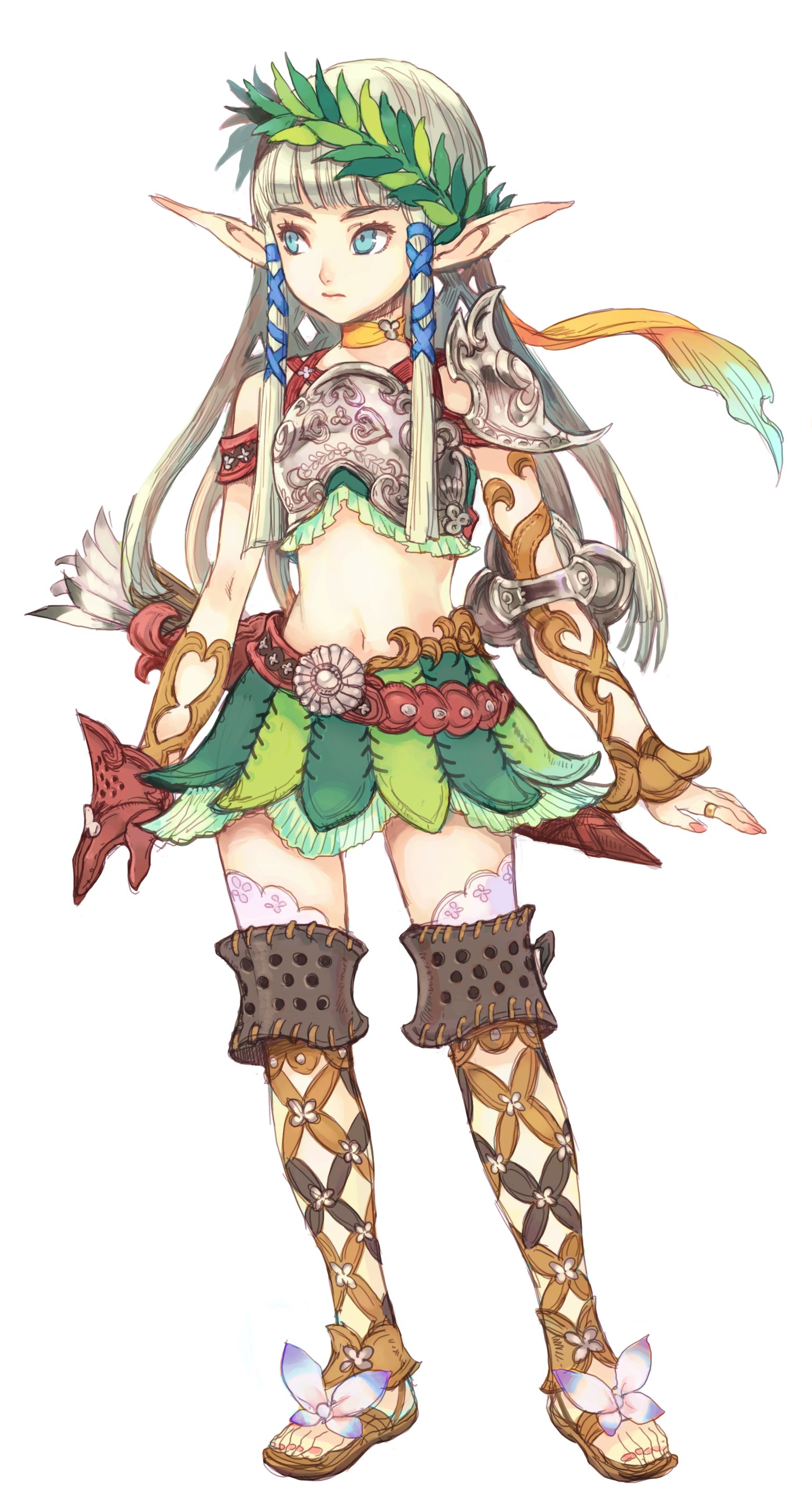 elf warrior character design