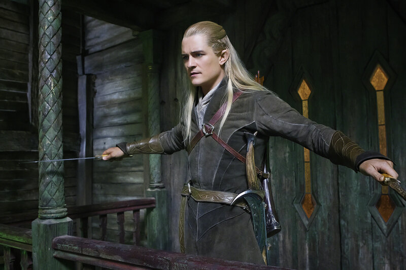 Elf Warrior Holding Swords