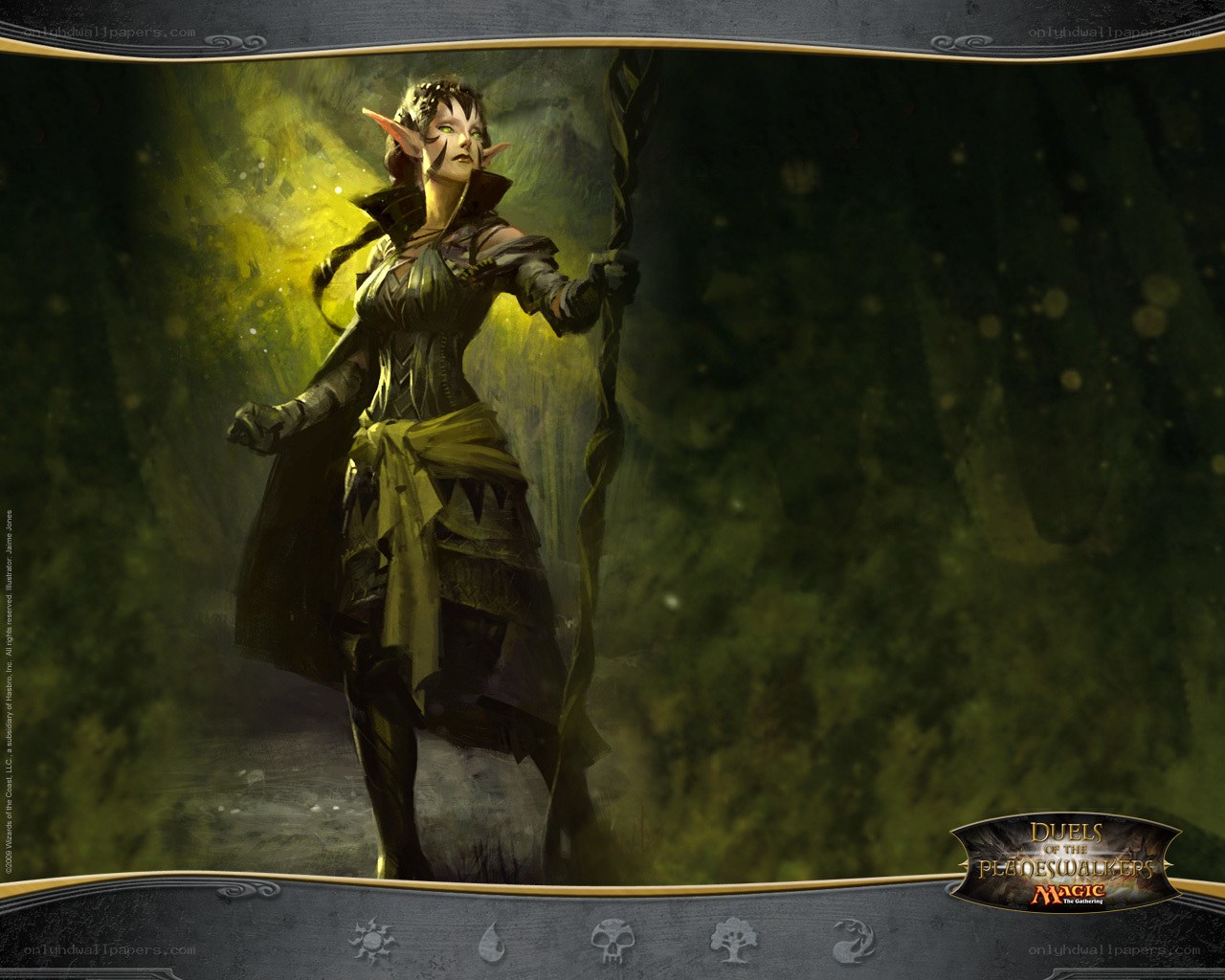 elf warrior in a forest