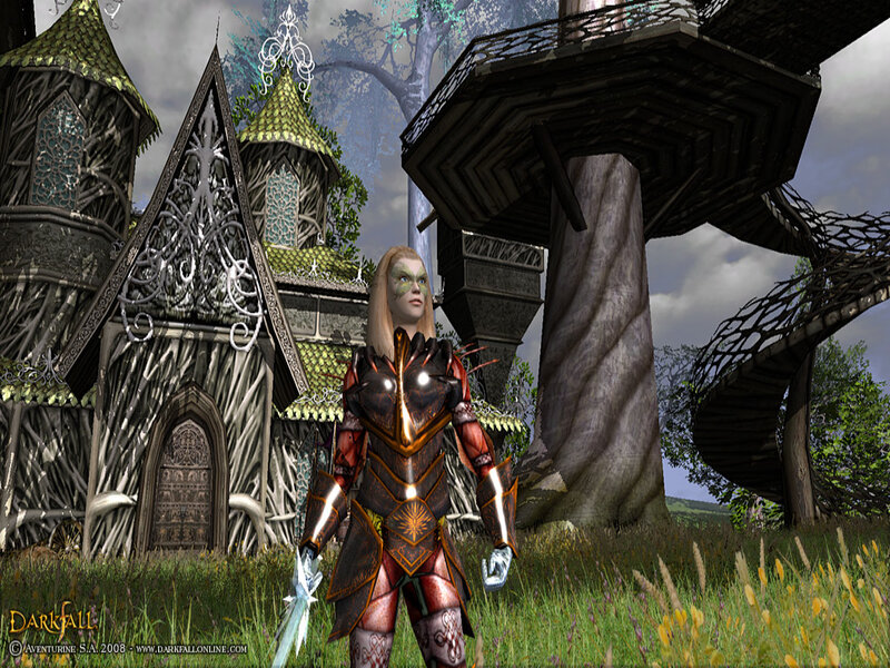 Elf Warrior in Armor — Green