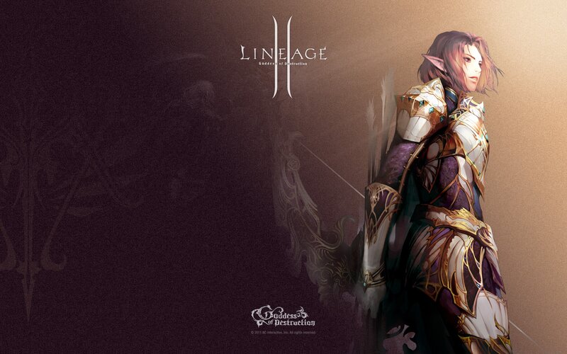 Elf Warrior in Armor — Purple, Dramatic, Digital Art, Sword