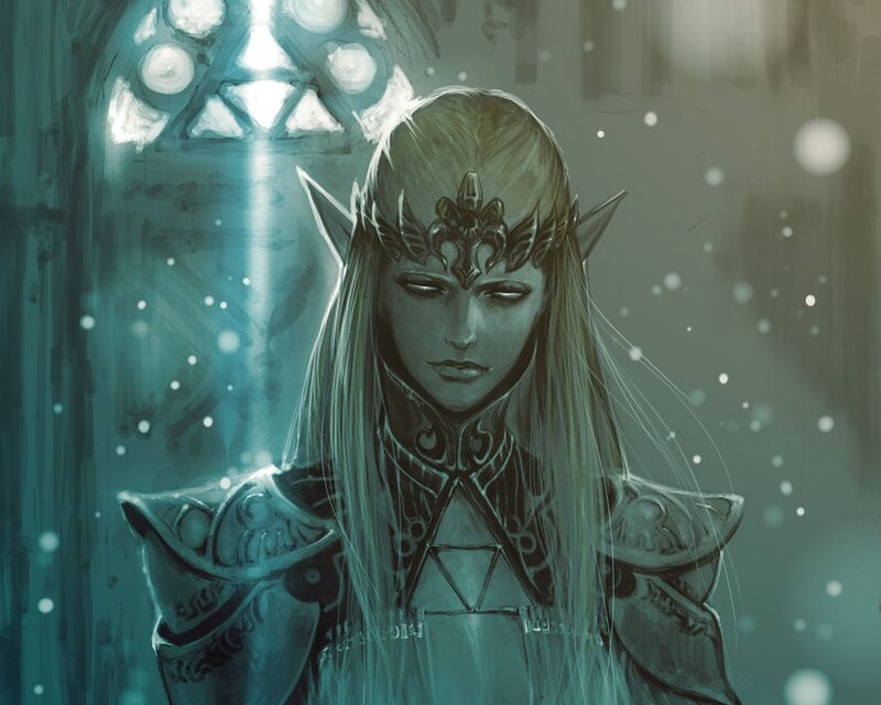 Elf Warrior in Armor — Teal