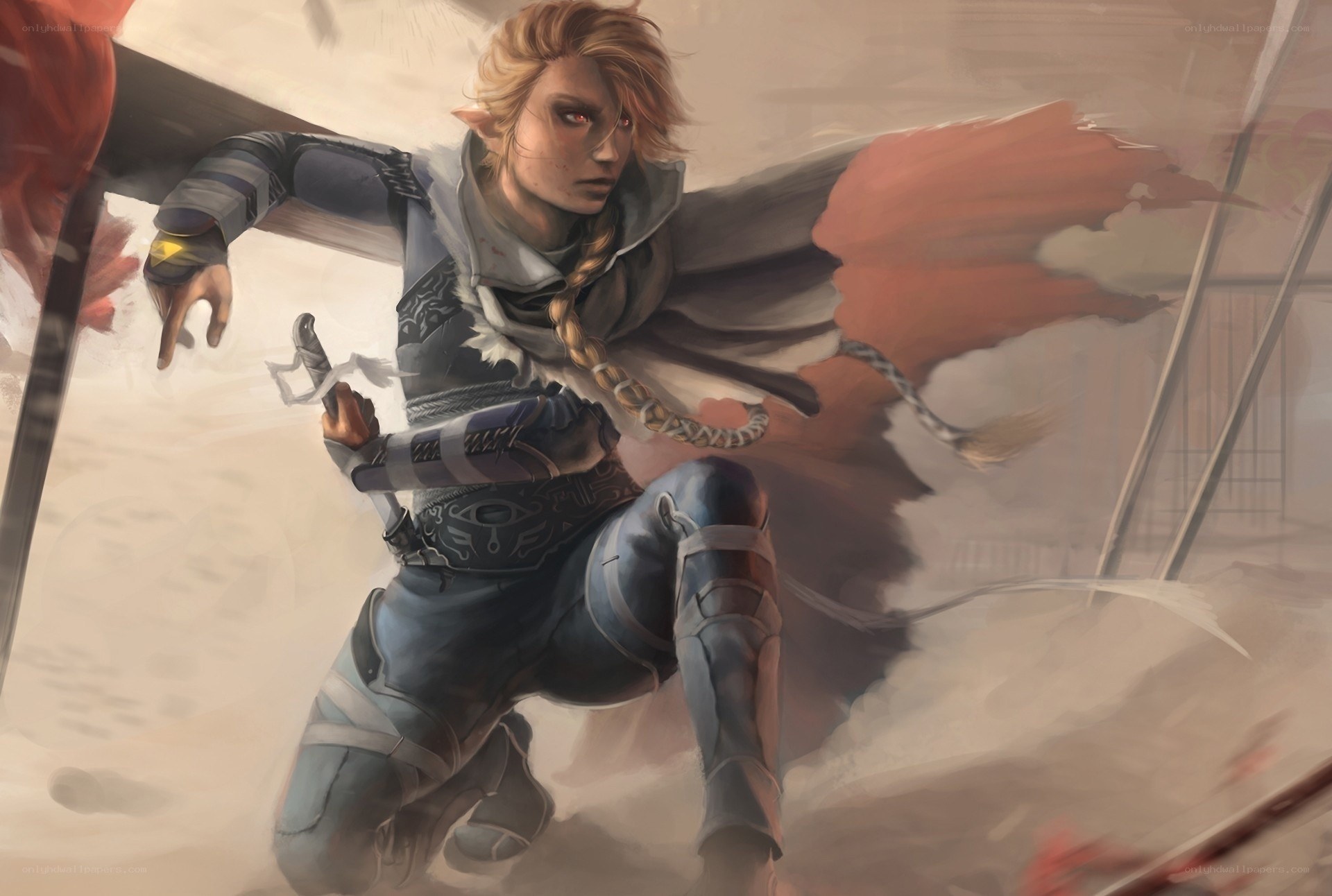 elf warrior in battle