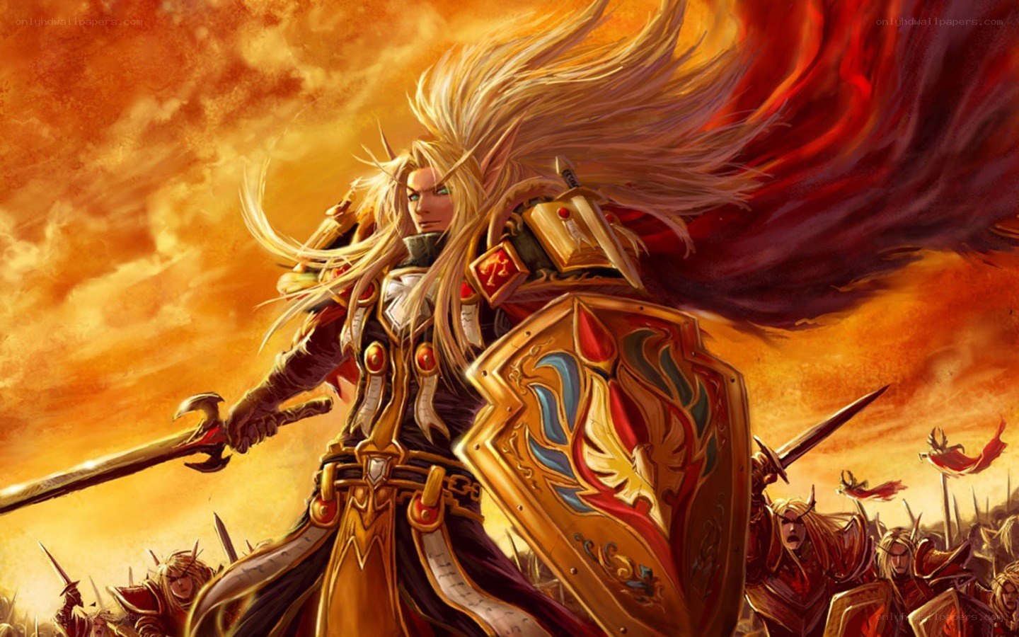 elf warrior in battle