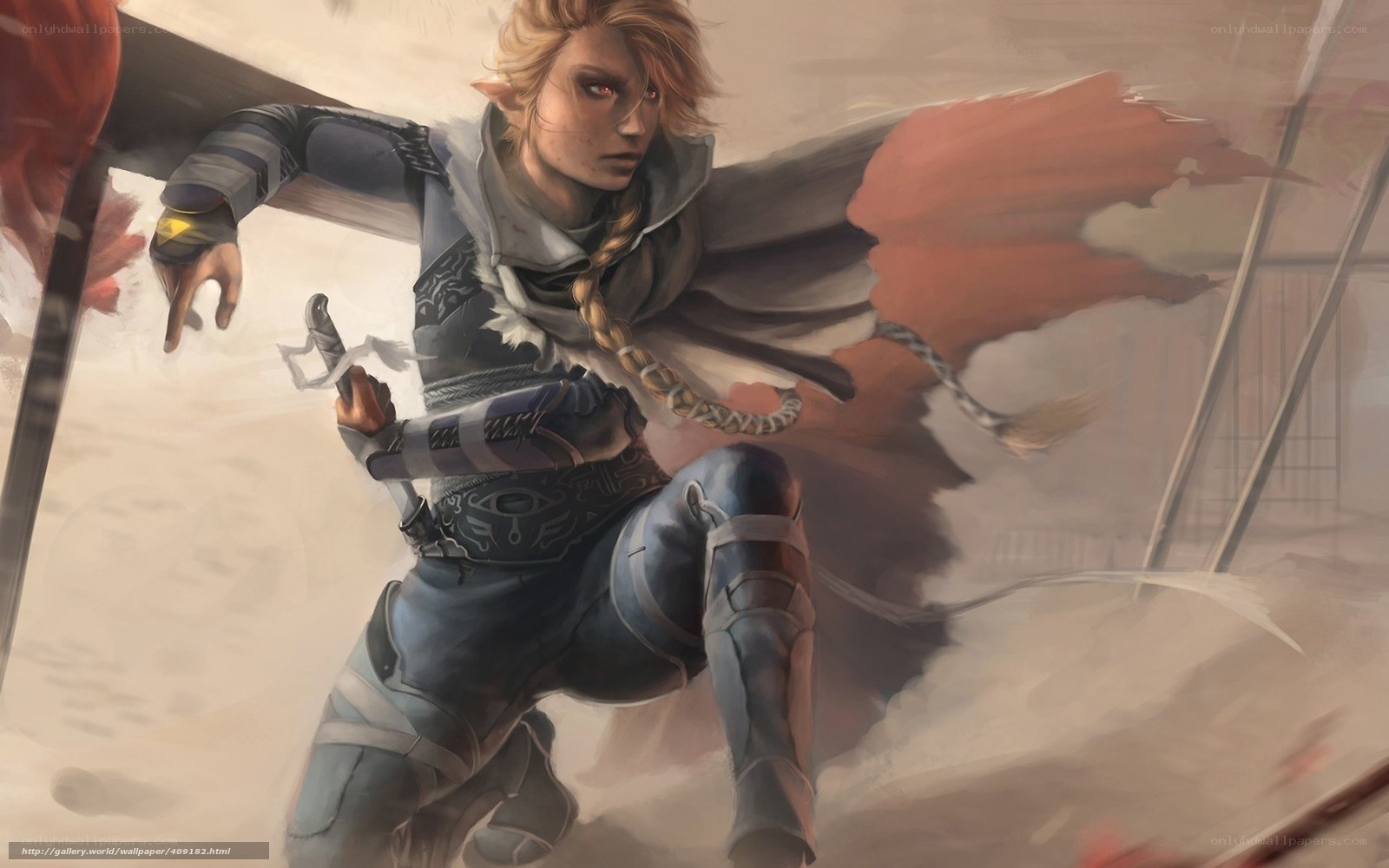 elf warrior in battle