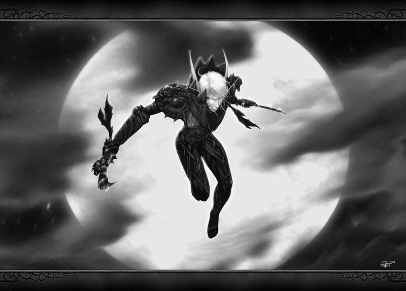 Elf Warrior in Flight