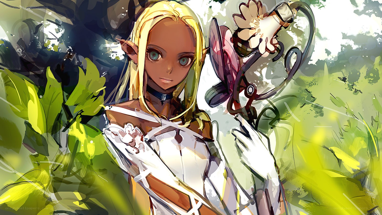 elf warrior in forest