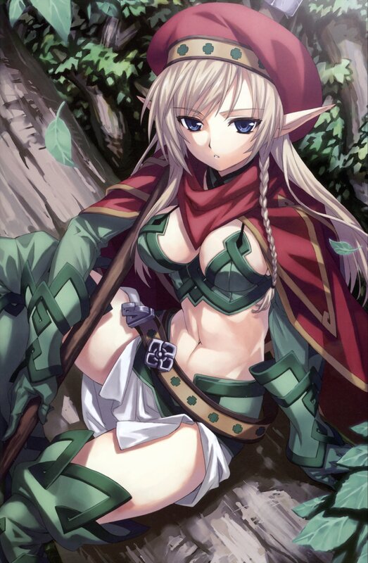 elf warrior in forest