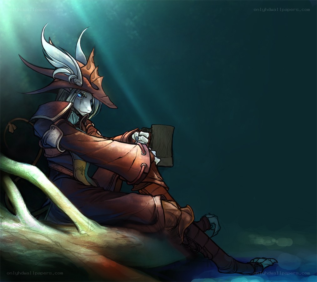 elf warrior in forest
