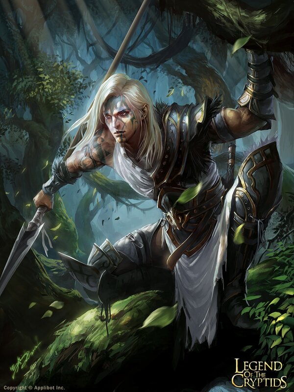 elf warrior in forest