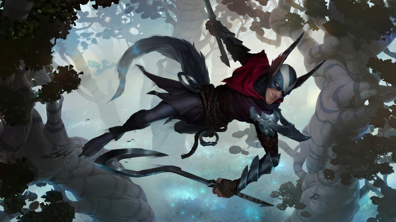 Elf Warrior in Forest — Gray