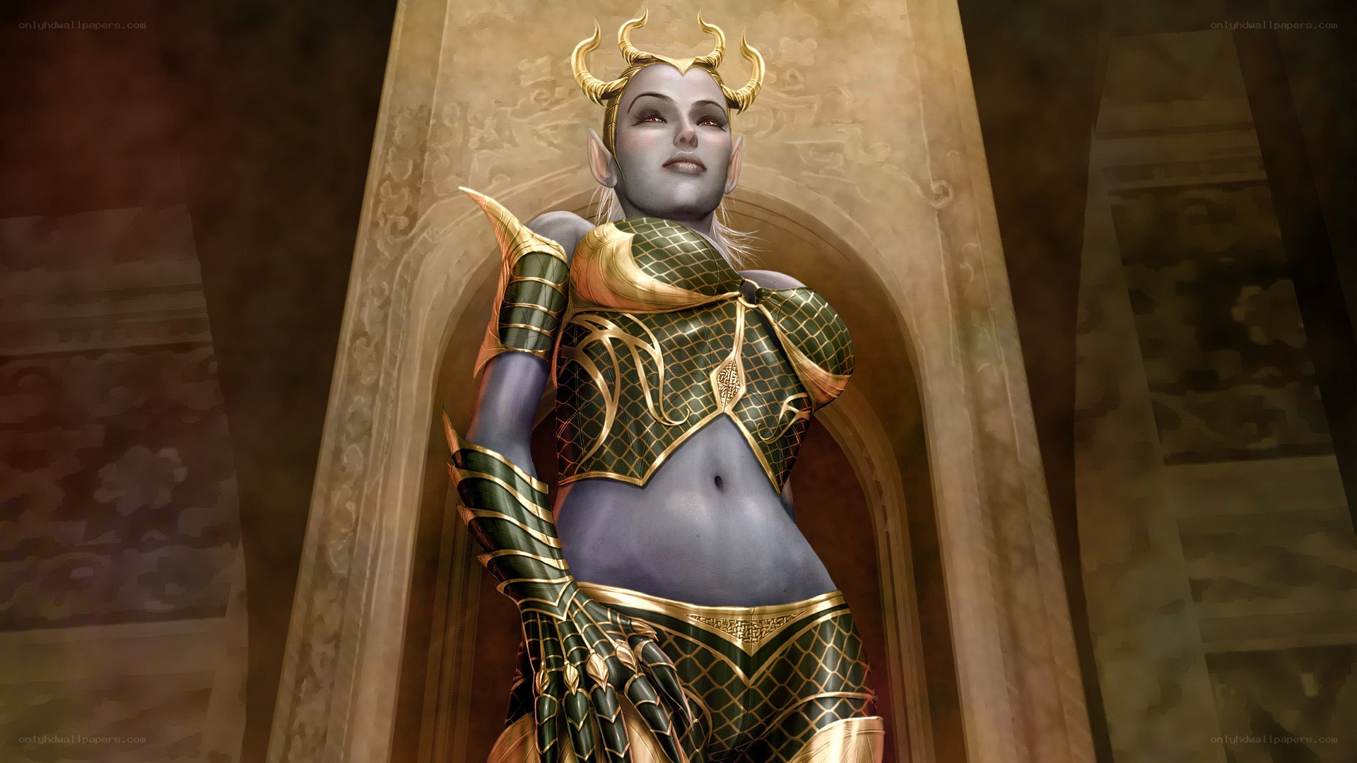 elf warrior in ornate armor