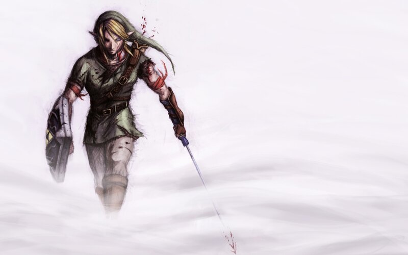 Elf Warrior in Snow — White, Dramatic, Winter, Digital Art