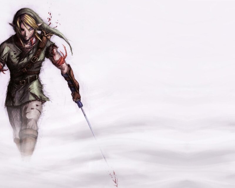 Elf Warrior in Snow — White, Dramatic, Winter