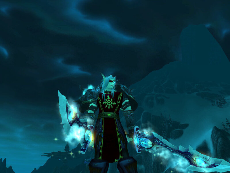 elf warrior in snowy landscape