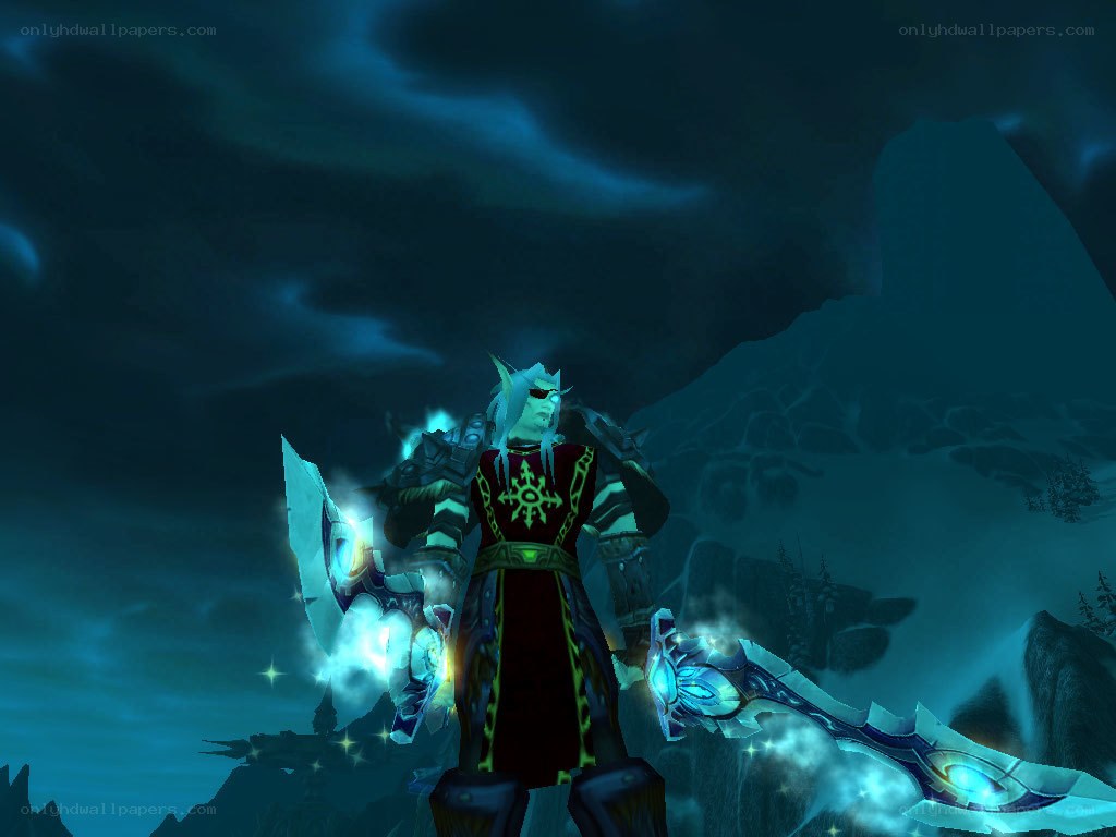 elf warrior in snowy landscape