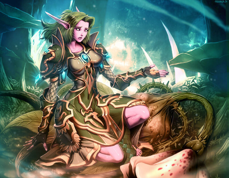 Elf Warrior Kneeling