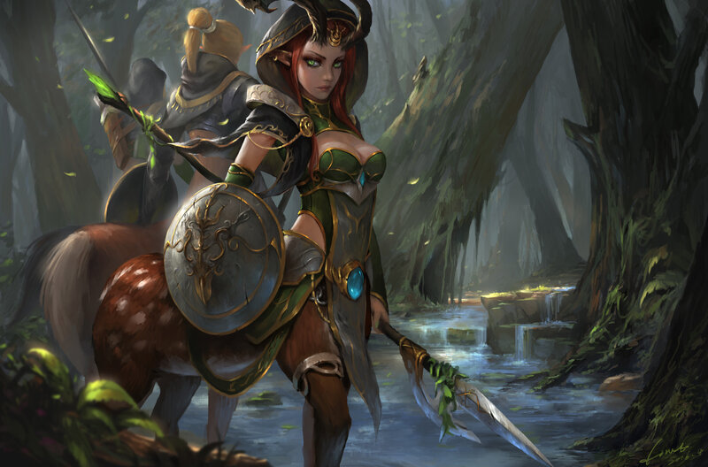 Elf Warrior on Centaur
