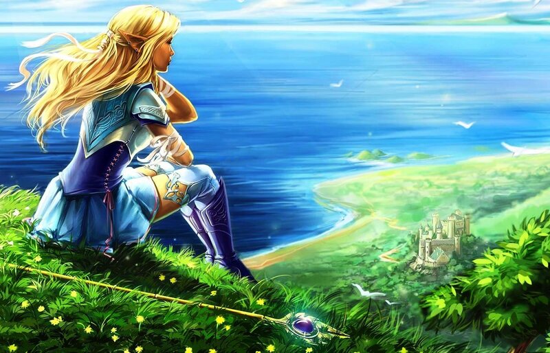 Elf Warrior on Hill