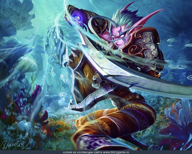 Elf Warrior Underwater